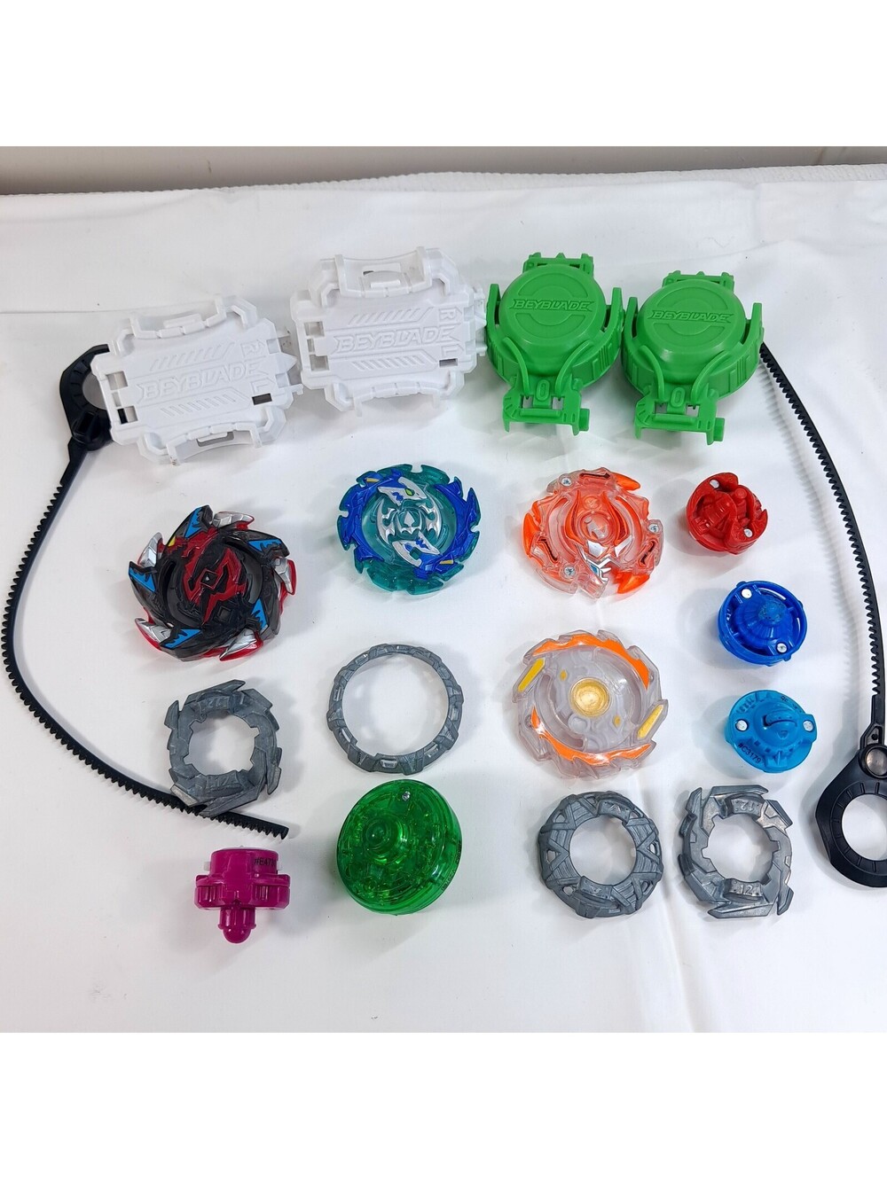 BEYBLADE Burst Turbo SlingShock forge discs performance tips launcher lot set